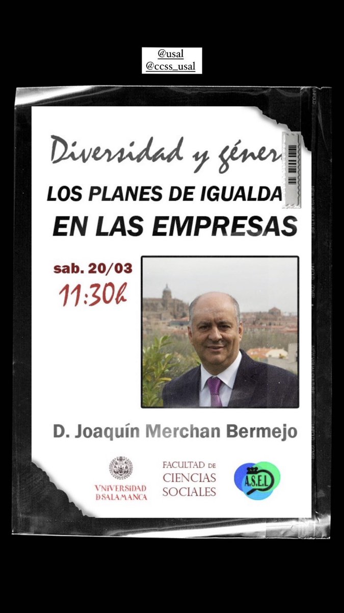 En unos minutos comenzará la última jornada del II Congreso Diversidad y Género en las relaciones de trabajo. Podréis visualizar las ponencias de <a href="/irenedelbrio/">irenedelbrio</a> <a href="/joseluismateos/">José Luis Mateos</a> y <a href="/joaquinmerchan/">Joaquín Merchán B.</a> a través de: youtu.be/yZzLDDnGEd8
