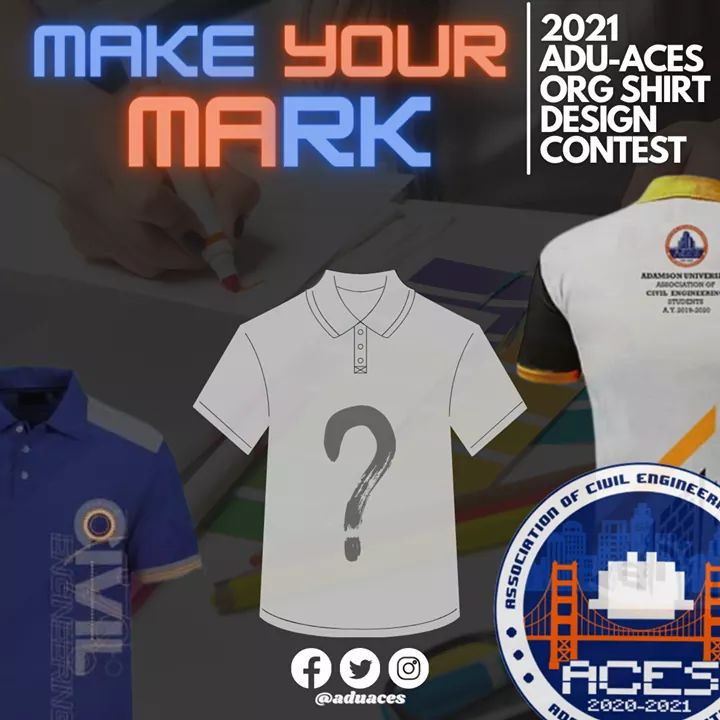 aduaces's tweet photo. The search for this year's Organizational Shirt Design is now open. The winning design will be printed on the official CE Organizational Shirt 2020-2021.
Click this link to register: https://t.co/EDeAlz68ln
Join Now!
#AceHighACES
#LabanCE
#BalanCE https://t.co/o1lhTeaEeG