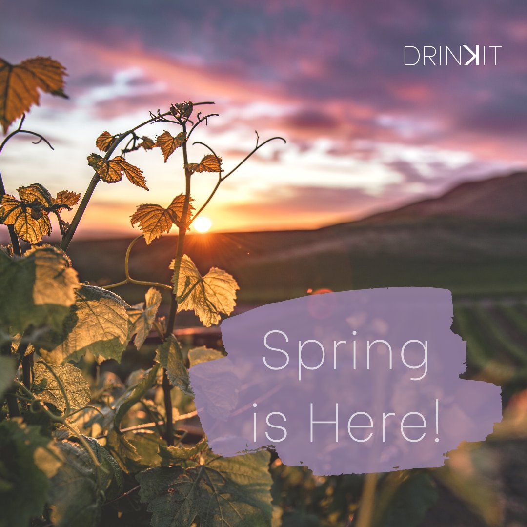 🌱Spring is here, need we say more?! 
🥂Cheers to a new growing season!

buydrinkit.com 
Free next weekday delivery* 

#Vineyardview #HelloSpring