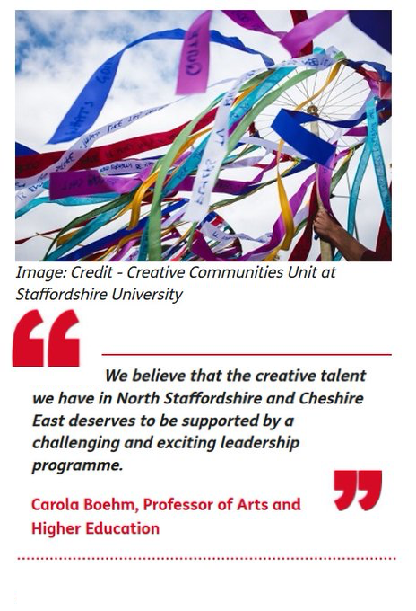 Carola_Boehm's tweet photo. If you are interested in #placemaking and #co-creation, if you are a creative and/or cultural practitioner in North Staffordshire or Cheshire East, please have a look at our website for our #leadership programme. https://t.co/gNNTRq9svy   #CreatePlace https://t.co/wUs68SHX8E