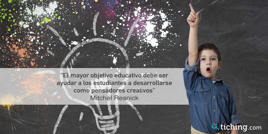 tiching's tweet photo. 💬 "El mayor objetivo educativo debe ser ayudar a los estudiantes a desarrollarse como pensadores creativos" Mitchel Resnick https://t.co/HFBlgPsoEF https://t.co/GbLkO2BM9E
