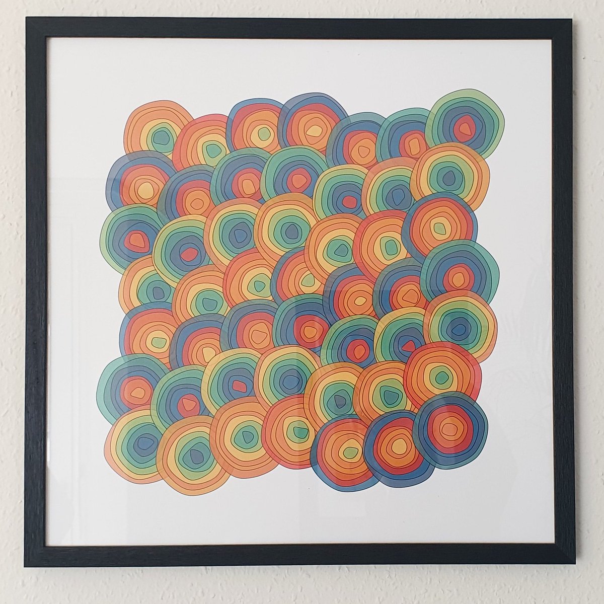 Not a #NFT, just to remind you all that digital art can also be printed and hanged on your walls ;)
50x50cm HD print on fine art paper.
rvig.art
#digitalart #creativecoding #genuary2021 #processing #print #genartclub