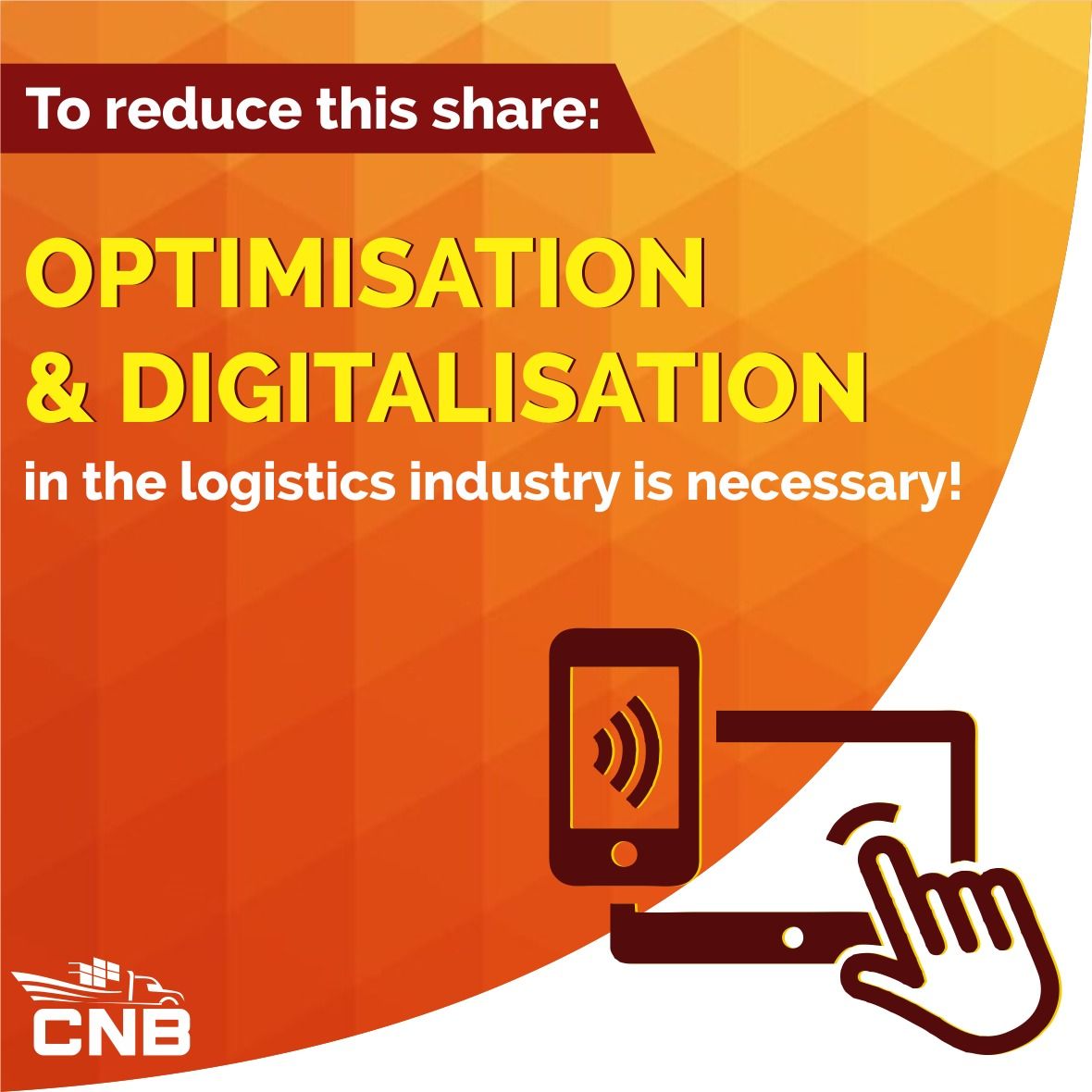With AI-based Technology and implementing smart solutions at Traditional Yards and Ports, #CNB aims to reduce the logistics cost and optimize the manual intervention of the Industries

#Logistics #exim #gdp #automation #supplychain #india #costs #costsaving #technology #ports
