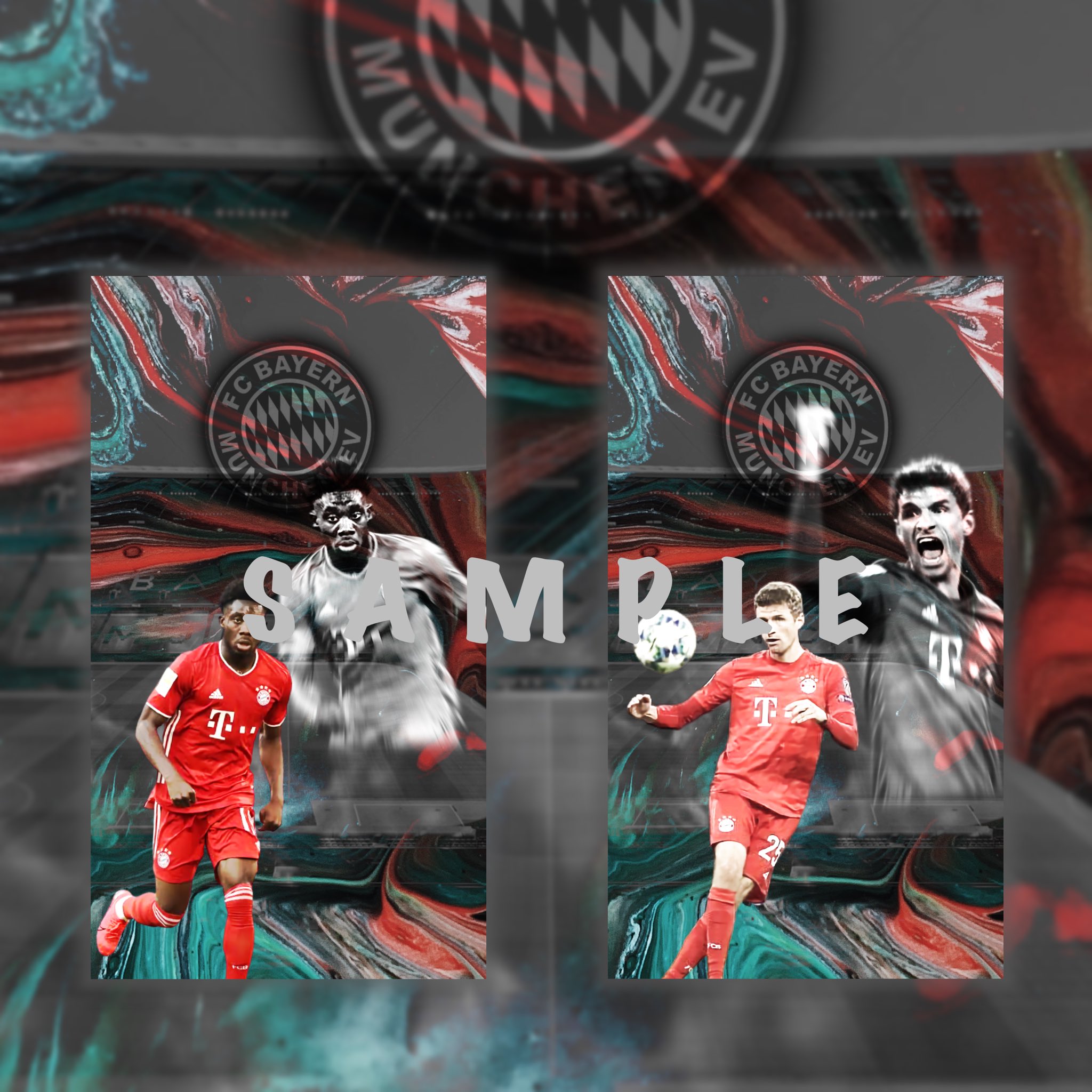 K サッカー壁紙配布 Wallpaper Of The Team 今回は第4弾として バイエルン ミュンヘンの選手を 壁紙で作ってみました 欲しい方はいいね Rtして欲しい選手をリプで言ってくだされば Dmでお渡しします 予めdm解放をお願いします サッカー