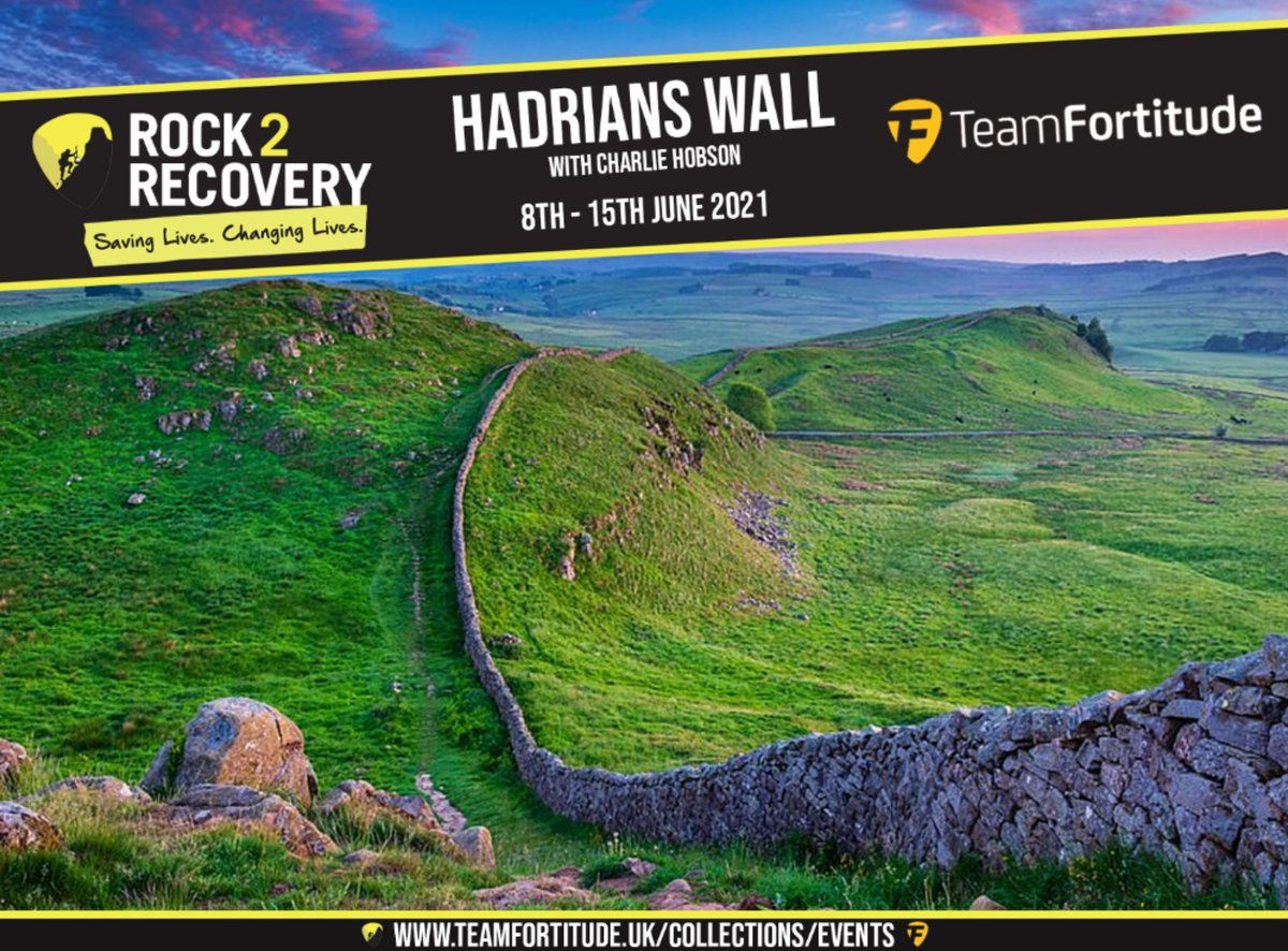 Have you ever wanted to walk the famous Hadrian's Wall? The 7th to 15th of June 2021 could be your chance! Come and join @rock2recoveryuk for 1 day or all 8. Tickets available through the link teamfortitude.uk/products/8th-1… #scotland #visitscotland #instascotland #scotspirit