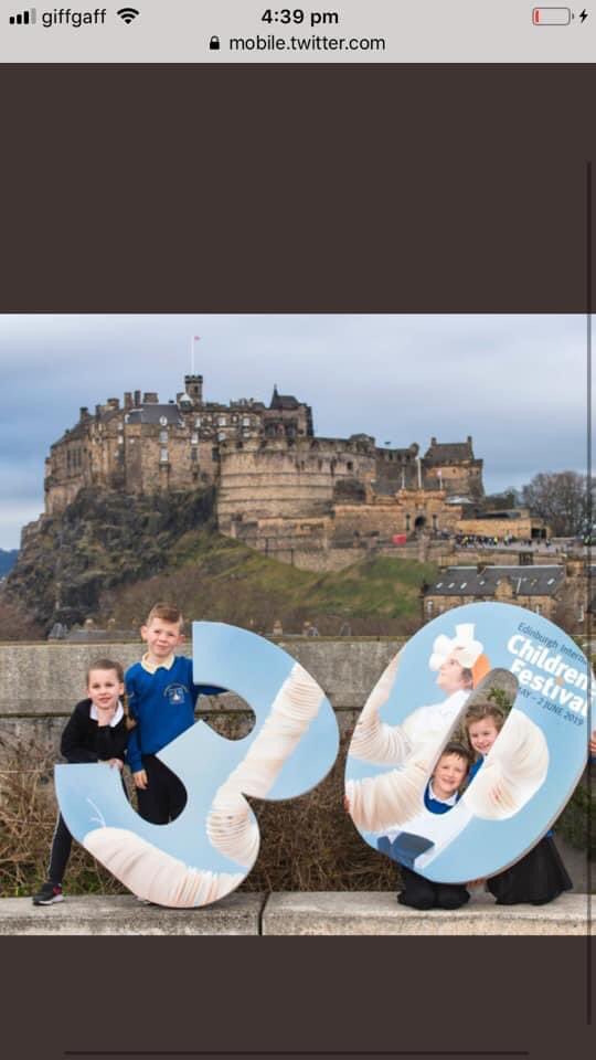 Memories when life was normal 🙂.. Jake and few kids representing the school 2 years ago.. <a href="/BrunstanePS/">Brunstane PS</a>