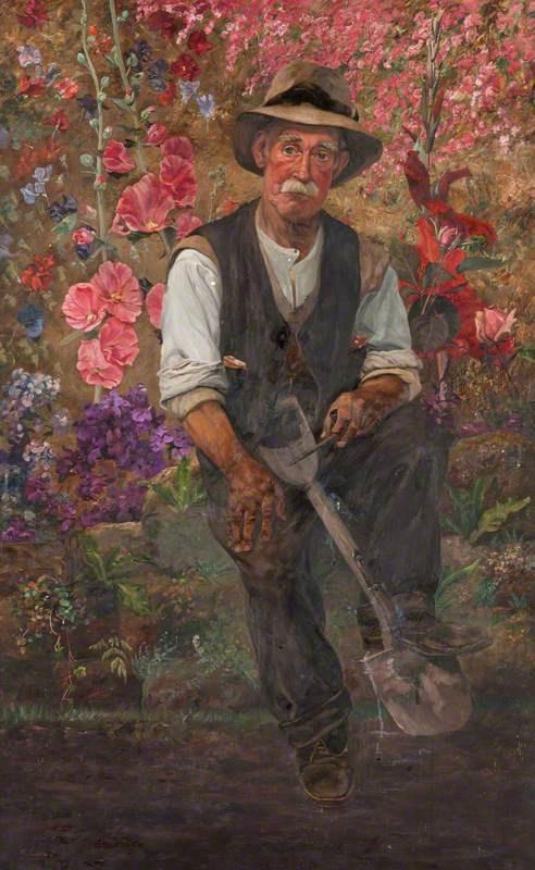 It's the first day of Spring! Here's 'Old Scott, The Gardener' by Robert Lillie (1867-1949). 
'To plant a garden is to believe in tomorrow' - Audrey Hepburn

#spring #garden #paintings #LillieArtGallery #RobertLillie #ScottishArt #flowers #ArtHistory #FirstDayOfSpring