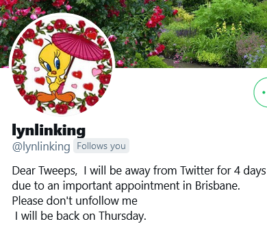 WgarNews's tweet photo. #WGAREdNote: #LynLinking @lynlinking is a #CoreAndActive #WGARorganiser & #WGAREditorialTeamMember .. She will be away from twitter for 4 days from Sunday #21stMarch2021, returning Thurs25th due to an #ImportantAppointment #inBrisbane Please don't unfollow cc @DerekRobinson2 https://t.co/v4wDXljstv