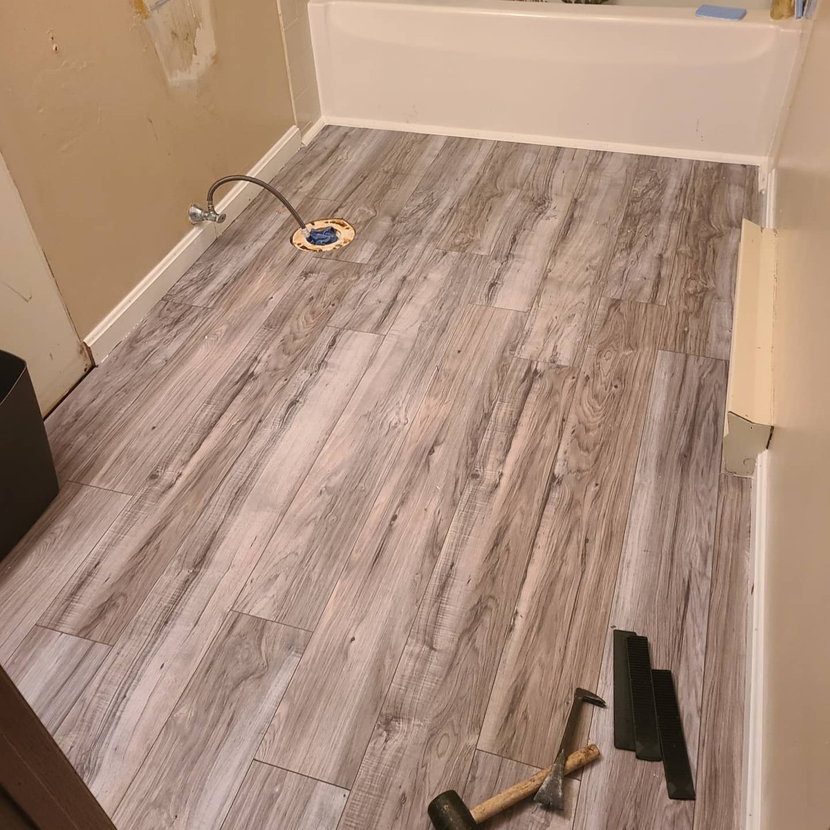 Do you need a new bathroom floor??? Call Nails Home Maintenance they can install you a new one!!!! 740-995-6312