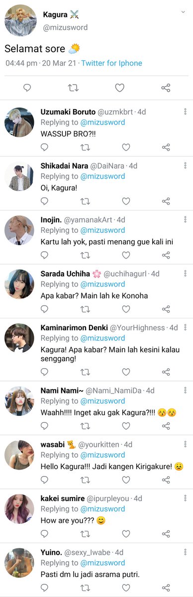 keysenju's tweet photo. Sneak peek : filler twitter

Kawaki &amp; Kagura on twt. https://t.co/qVOCy7jDim