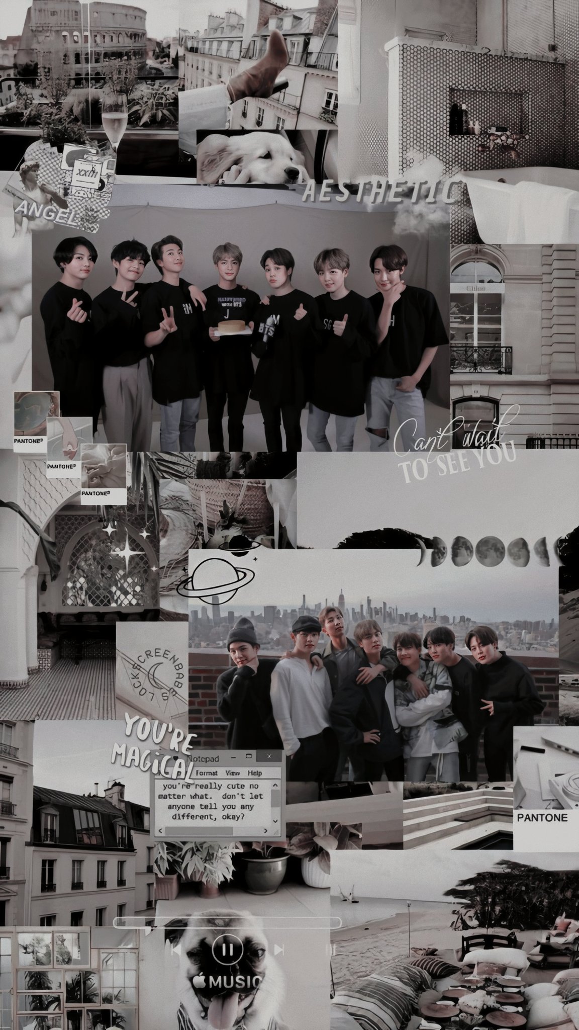 Black bts aesthetic Iphone wallpaper bts Bts wallpaper Bts pictures  Wallpaper Download  MOONAZ