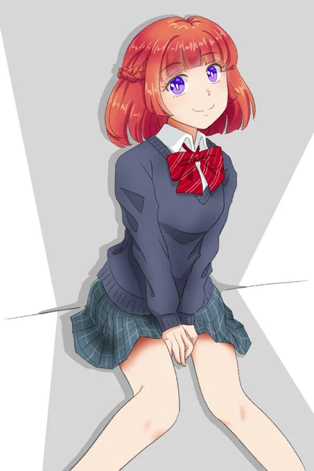 今日の練習絵を晒します。下描き段階で頭が大きすぎたのでペン入れを止めてデジタルで直しました。最近は無難なポーズばかり描いているのであまり練習になっていないですね#イラスト練習 #絵練習 