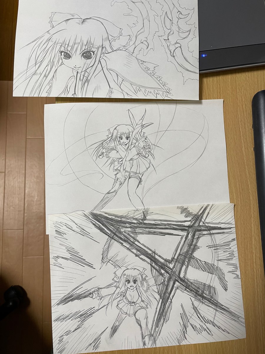 .hack//GUにハマってたころに描いた落書き。おおゔぁあああああん!! 