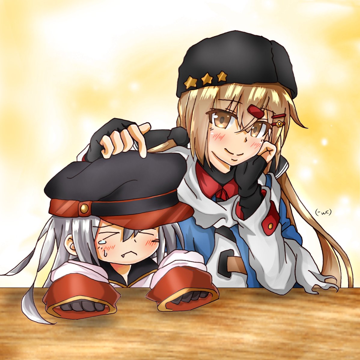 艦これ 改装に失敗して ちっこいのになってしまったガングート 艦これ ガングート バキシム W のイラスト