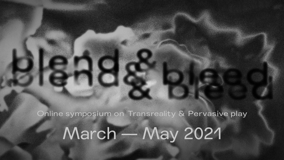 Today starts the <a href="/LUCAGameDesign/">LUCAGameDesign</a> 'BLEND &amp; BLEED - Online Symposium on Pervasive Play', a series of weekly online workshops on the design of hybrid physical-digital games in an online context. Participation is free, registration required. More info: fb.me/e/11zNQneXn