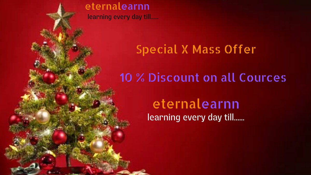 DigitallearnT's tweet image. Xmass Limited Period Offer
 #merrychristmas #christmassgift#santa#natal