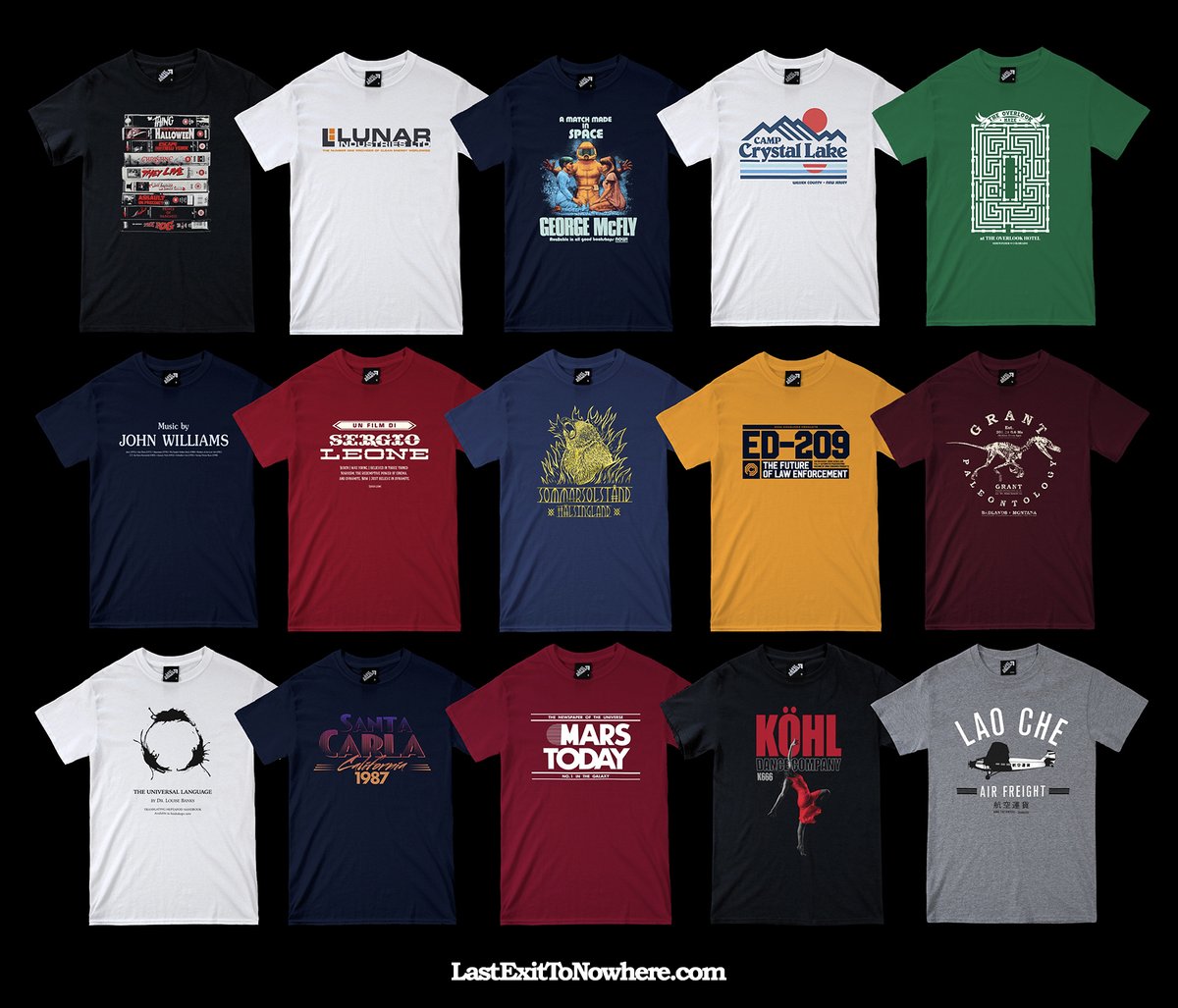LASTEXITshirts's tweet image. COMPETITION KLAXON!

WIN a film inspired T-shirt of your choice from LastExitToNowhere.com

To enter the competition, RT this post and tell us which one you would choose. We'll select and announce the winner tomorrow. Good luck!