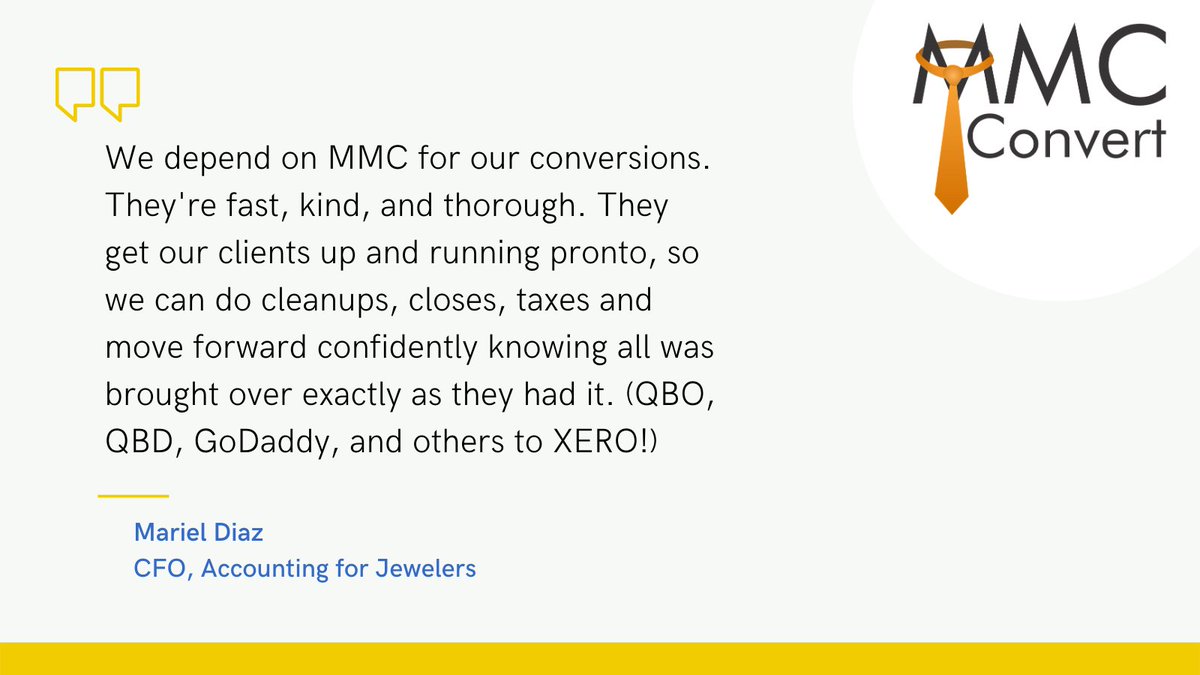 mmcconvert's tweet image. Thank you Mariel for sharing such an amazing review about our migration services and providing us an opportunity to help your clients.

#xeroconversion #migrationservices #testimonial #xero #thankyou #fintech #accountingforjewelers #mmcconvert