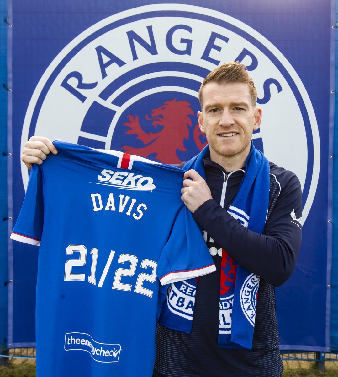 RangersFC's tweet photo. 📸 PIC OF THE DAY:  Davis 2022 💙 https://t.co/gBxA9RjkbC