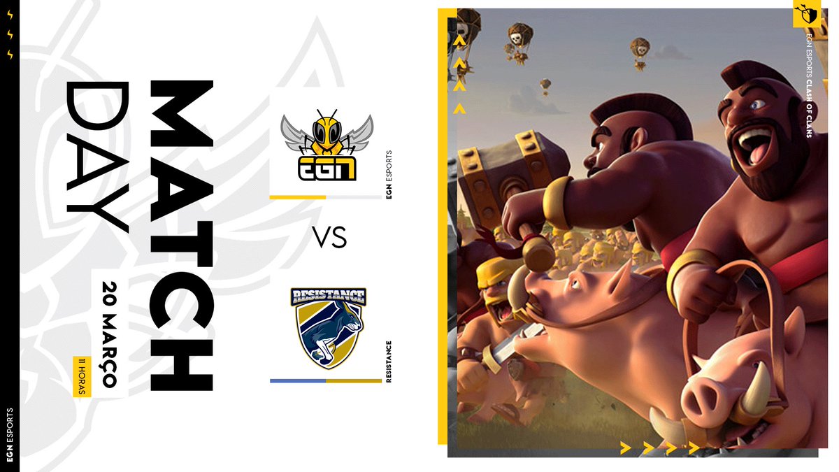 Um ótimo dia a todos! 🌞 Deste lado, começamos o dia com uma guerra de Clash of Clans⚡️

🆚 | Resistance
🏆 | EYG Wildcard
🕚 | 11:00H

➡️ Lineup
⚔️ <a href="/HelderS47220488/">Helder Sousa</a> 
⚔️ <a href="/PauloPa31134032/">Paulo Pacheco</a> 
⚔️ <a href="/DMSclash/">D.M.S</a>
⚔️ @Duarte122333
⚔️ <a href="/PRR0drigues/">⚡PR⚡ 🇵🇹</a> 
 
 #BeEGN #BeTheHive