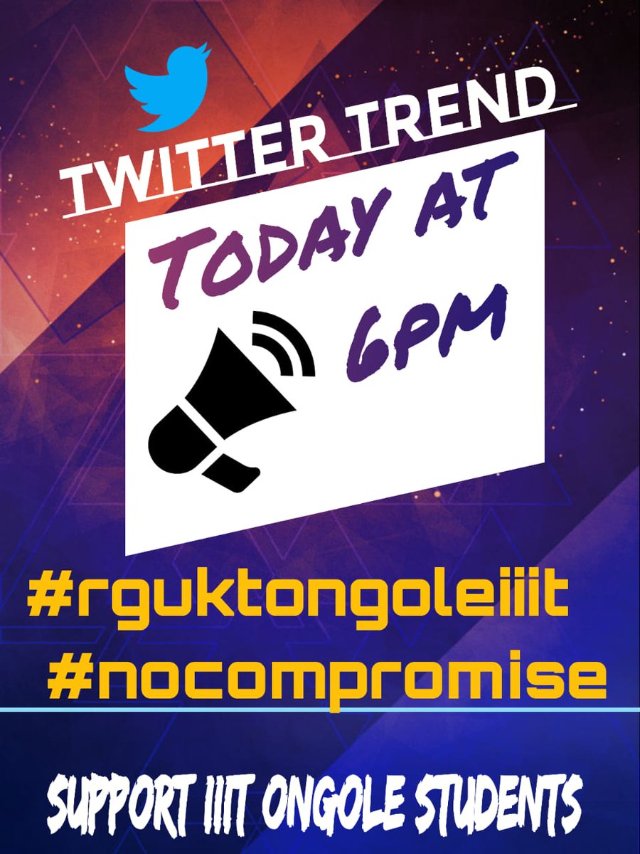 OngoleRgukt's tweet photo. Be ready to participate ✊
#rguktongoleiiit #NoCompromise 
#Supportongoleiiit https://t.co/0BQG1hEV5Z