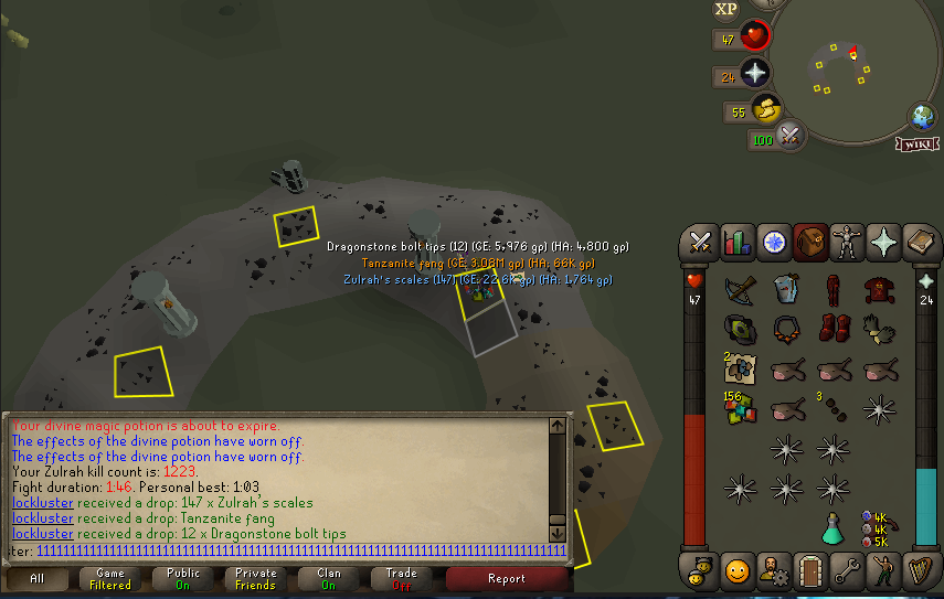 lockluster's tweet photo. Finally free of the Zulrah prison. Back to hydra we go. https://t.co/ANbutFuNqx