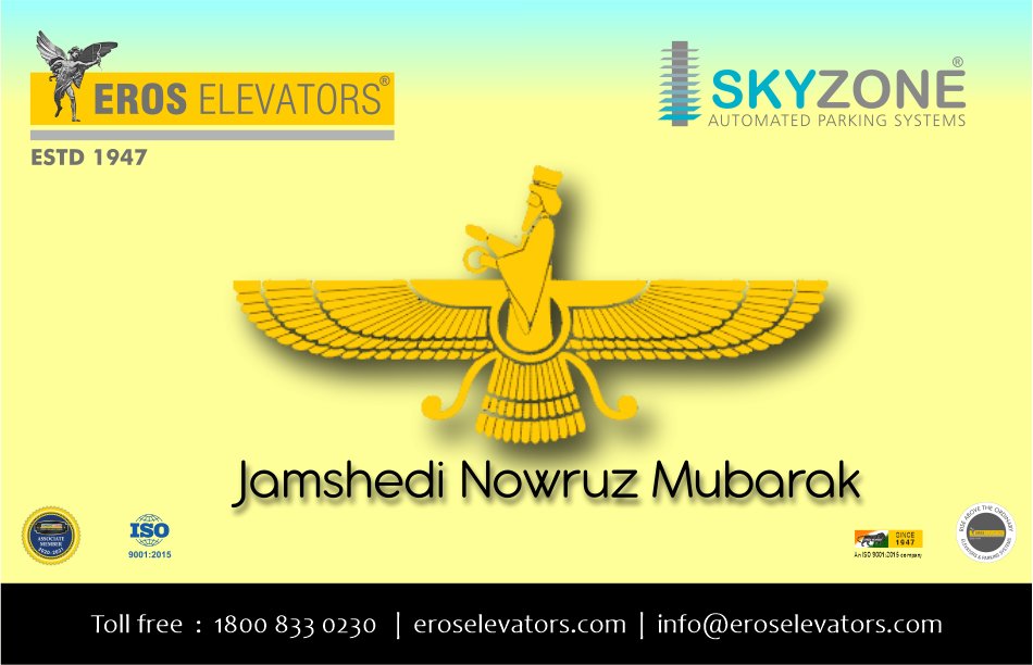 Nowruz Mubarak!

#Nowruz #NowruzMubarak 
#eroselevators #elevators #lifts #smartbuildings #smartparking #elevatorservice #parkingsolutions #project #elevatorindustry #buildingindustry #buildingdesign