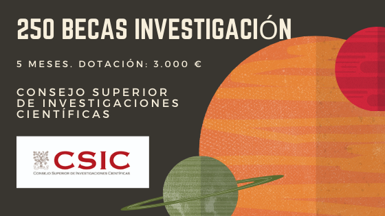 📢💻 El <a href="/CSIC/">CSIC</a> convova 2⃣5⃣0⃣ becas de "Introducción a la Investigación para estudiantes universitarios/as". Plazo de presentación de solicitudes hasta el 12/abril/2021 👉🏽 ow.ly/ZhdG50DZ37o
#BecasSEV #EspañaEmpleo
@raiteorienta <a href="/AQHT_TVE/">Aquí hay trabajo</a> <a href="/unisevilla/">Universidad de Sevilla</a> <a href="/pablodeolavide/">Pablo de Olavide</a>