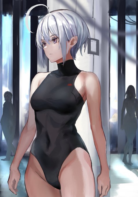 エントランスに佇むうちの子 