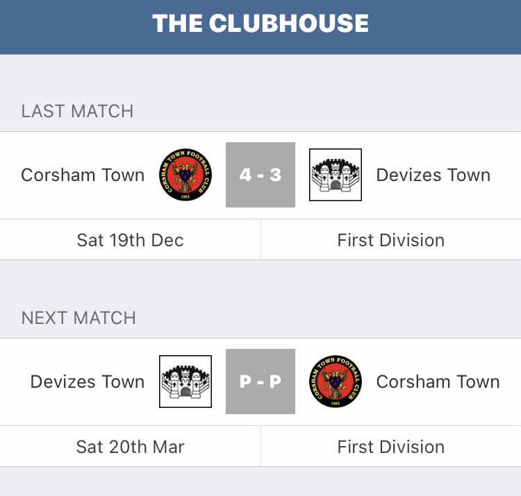 IanNockolds's tweet photo. Today would have been a @TSWesternLeague Derby between @DevizesTownFC &amp; @CorshamTownFC.

When these sides last met Corsham were VERY lucky to come away with the win but Devizes had turned the corner.

#ThinkOfAFan @Swanny1976 @KieranBaggs @Sloan_64 @JakeJPrice @johncuppy @ghigs87 https://t.co/X260TqhDNW