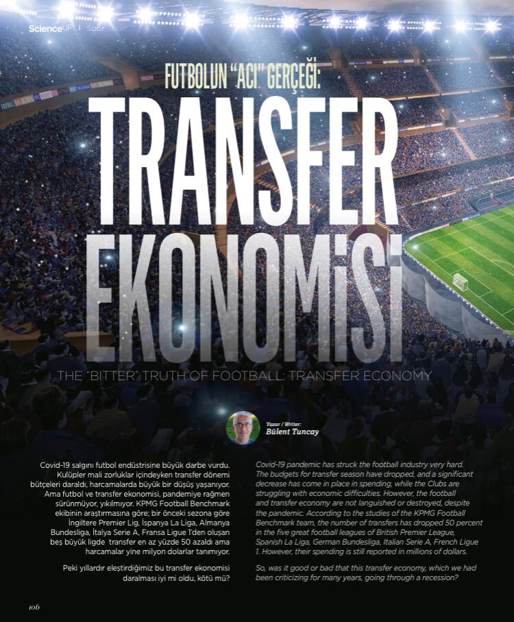 Science__UP's tweet photo. Football and the transfer economy do not collapse despite the pandemic. Sports columnist Bülent Tuncay wrote transfer economics for ScienceUp. https://t.co/Gn3VRk5HJB