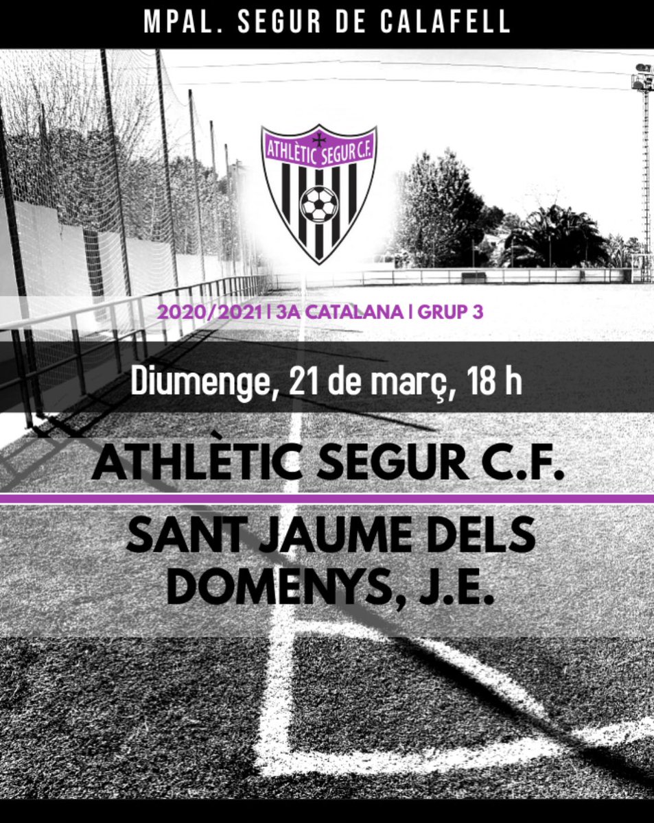 📅 Diumenge 21/03/2021
⏰ 18:00 h
📍 Mpal. Segur de Calafell