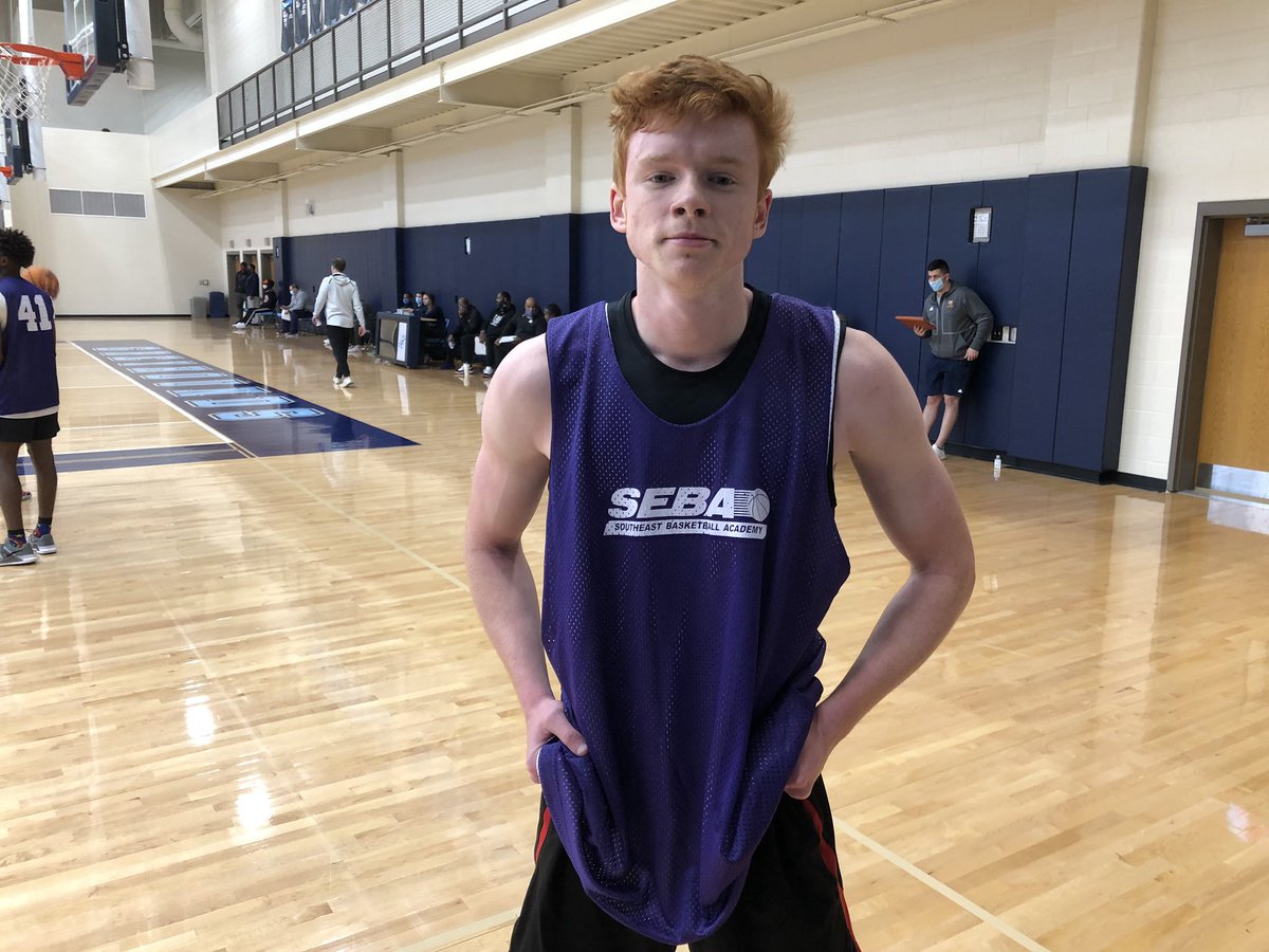 6’3 Guard Graham Smith (Moravian Prep, NC) has gone on a scoring frenzy here in Game 1. Knocking down treys and attacking the paint. A Georgia native, the year of Prep has allowed him to really expand his game and get physically stronger. <a href="/Grahamsmith155/">Graham Smith</a>