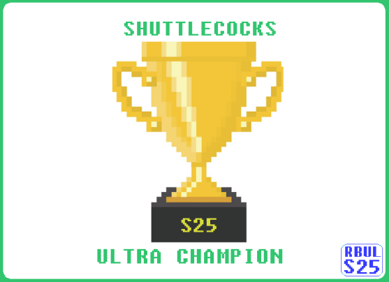 RBULH2H's tweet photo. Congratulations to our Season 25 Champions 🏆🏆🏆🏆 https://t.co/tDHWHgWWPP