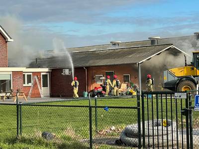 Grote brand in schuur in Milheeze..