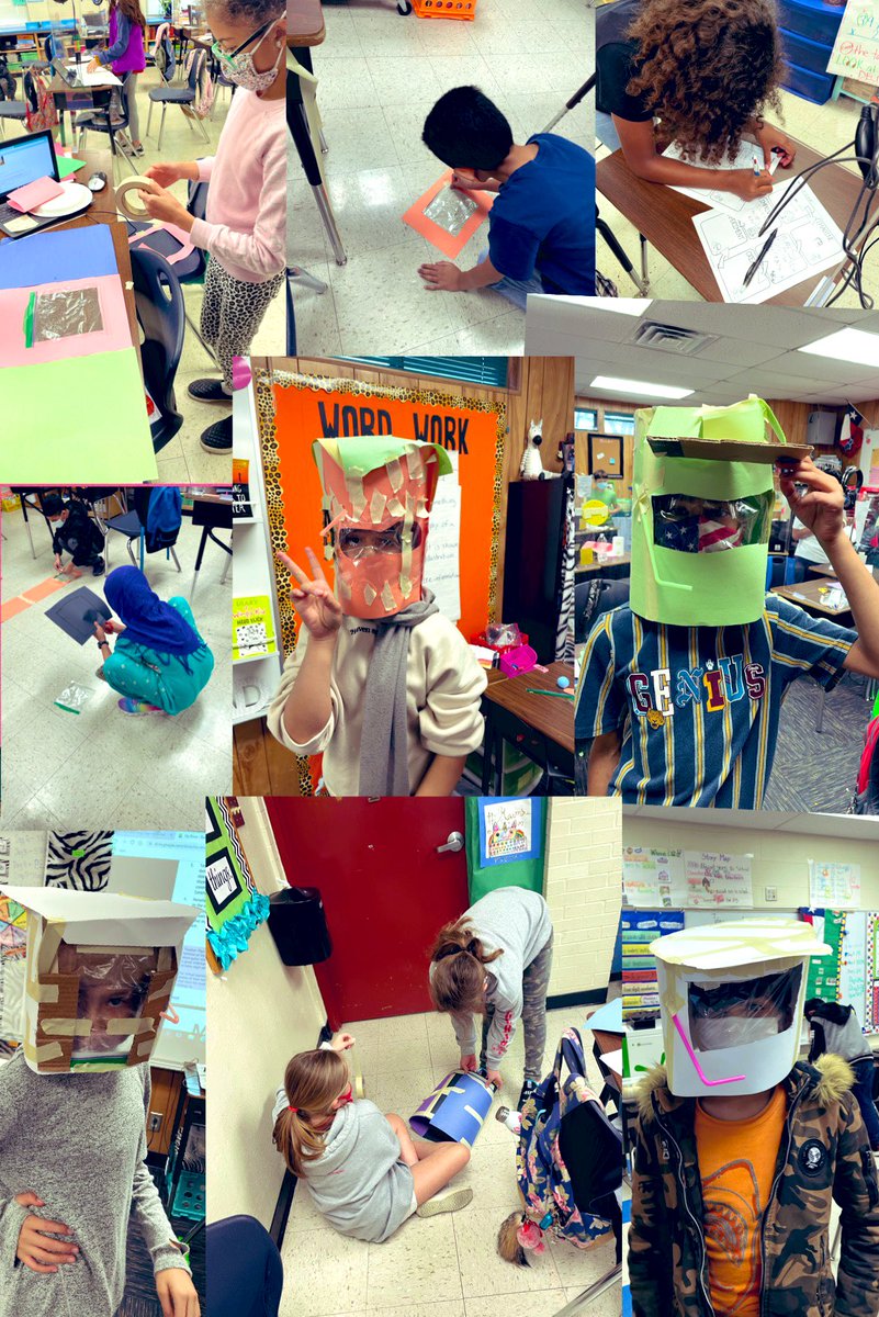 McCharm99's tweet image. Ss challenged their creativity in @VivifySTEM mission challenge 3: Astronaut Helmet ✅! Teamwork, creativity, lots of tape, &amp;amp; recycled materials. Thank you @CISNational for our grant! @NISDSTEMLabs @NASASTEM #nextgeneration #designplan #RootedColoniesNorth #ESL #GT #EDP