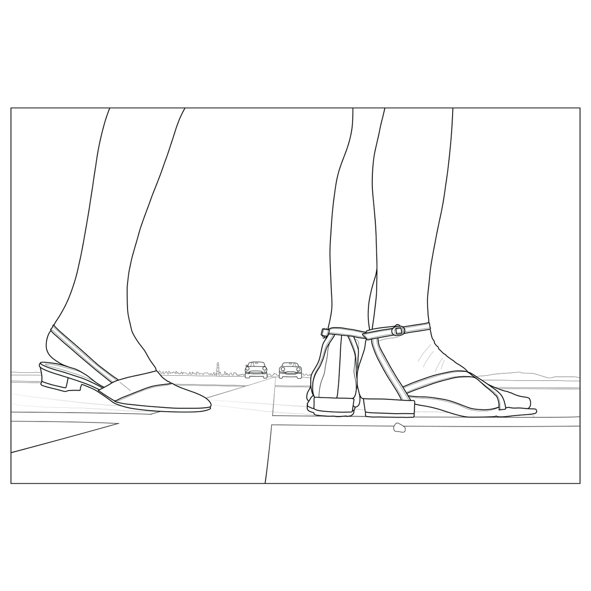 CCP_UArizona's tweet image. #ColorOurCollection - download and print CCP's illustration of William Silano's "Untitled, (Harper's Bazaar, March 1967)"!  This spring, we will be releasing a new, free coloring page each month: ccp.arizona.edu/learn/ccp-at-h…