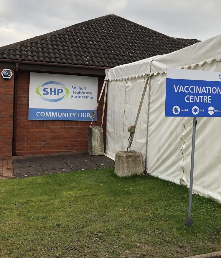 edgsecurity's tweet photo. ⁦@SolihullHP⁩ Attending my #Covid #vaccination at a surgery that looks extremely well protected, not that I’m biased in any way 😬. #militaryoperation #wellorganised https://t.co/lbiQgmrE2k