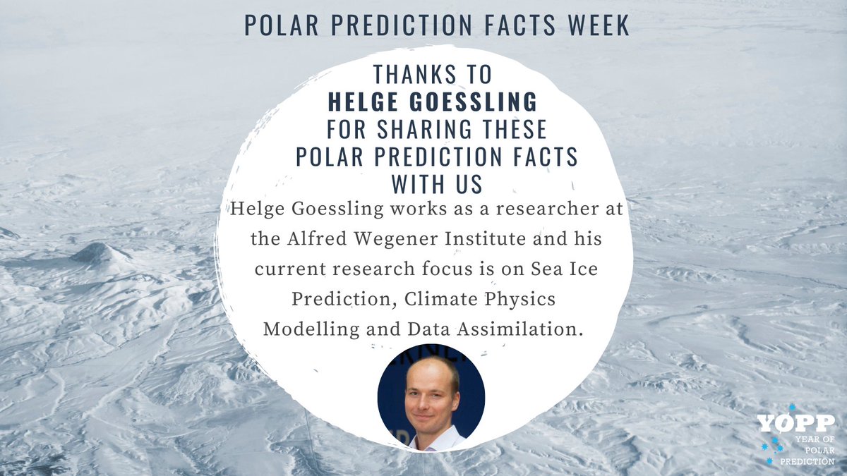 polarprediction's tweet image. Today is the last day of our #PolarPrediction Facts Week!  @Helge_AWI is sharing facts about sea ice. Tell us: What was your most favorite fact during this week?