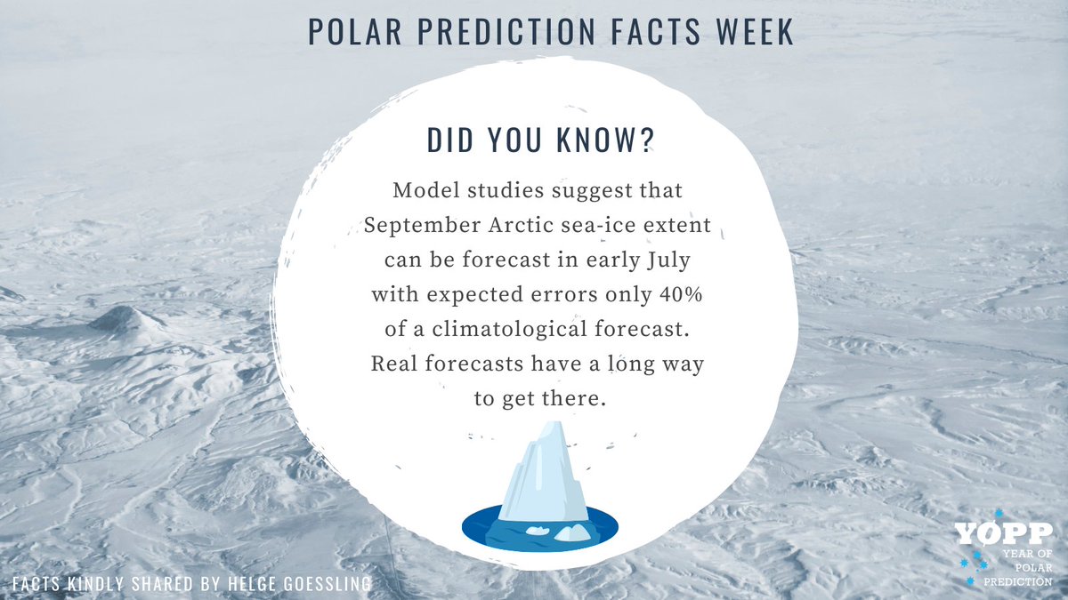 polarprediction's tweet image. Today is the last day of our #PolarPrediction Facts Week!  @Helge_AWI is sharing facts about sea ice. Tell us: What was your most favorite fact during this week?