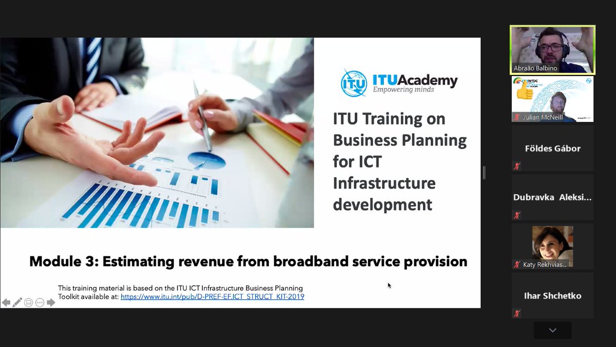 ITUEurope's tweet photo. WEEK 1: #Special #Training for Europe on #ICT #Infrastructure Business Planning addressed #demand and #revenueestimation
📚Check the ITU Toolkit's Chapters 1 and 2 here --> https://t.co/gaYJ2AmRvv
#broadbanddevelopment #infrastructure #projects #connectivity #ICT4SDG https://t.co/qXD3W5lPPu