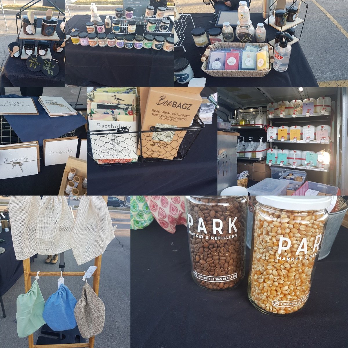 OttawaStFarmers's tweet photo. Good Morning #hamont today we have 3 vendors with us @lillithtemperance6 @parkmarketandrefillery @warnersfarm . So stop by for some #candles #bathsaltsoak #soap #ecofriendly #refillery #apples #cider #juice #syrup #honey https://t.co/obBmu3EZ66