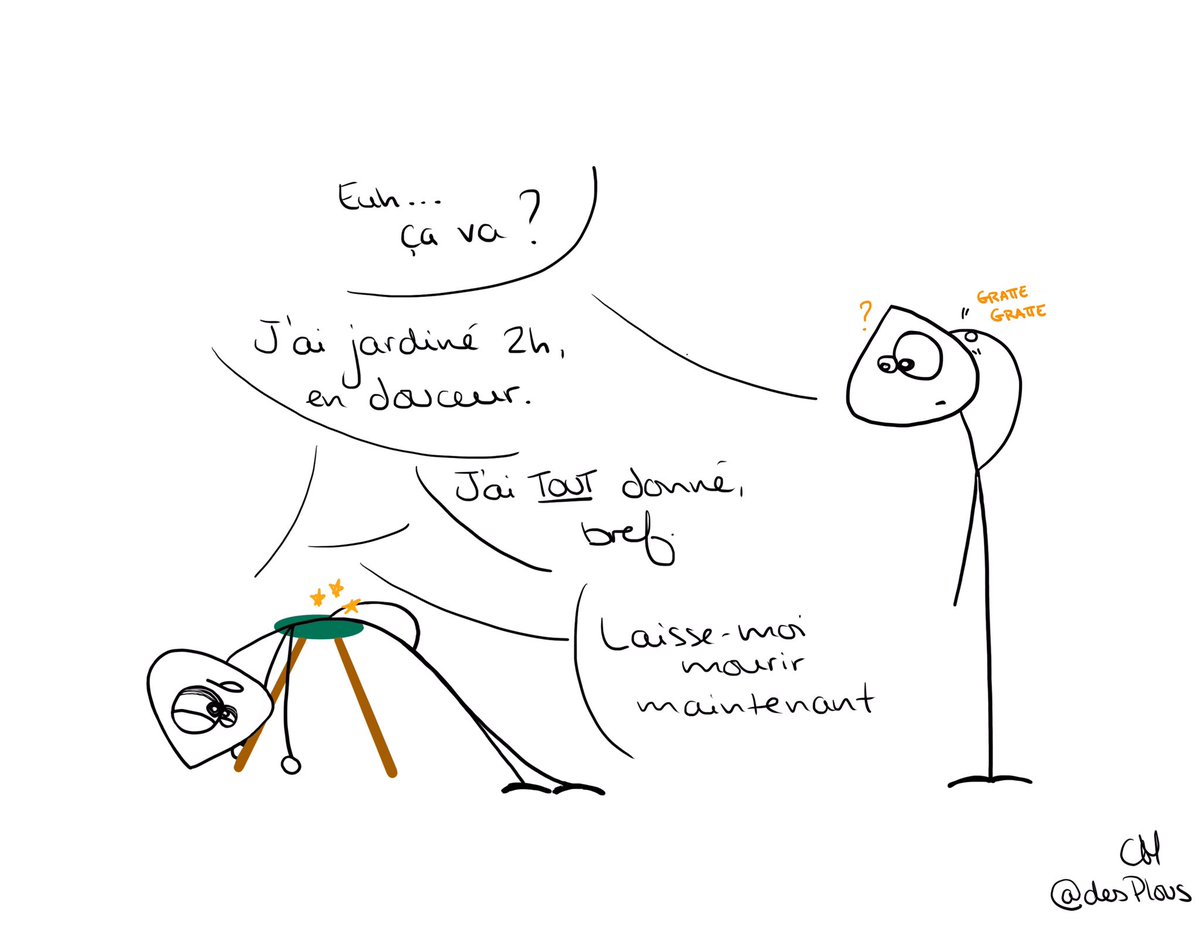 DesPlous's tweet photo. C’est le #printemps, sortez vos truelles 😀 !

Une #grossesse en pandémie 

#2hendouceur #illustration #bd https://t.co/t8youbPUuO
