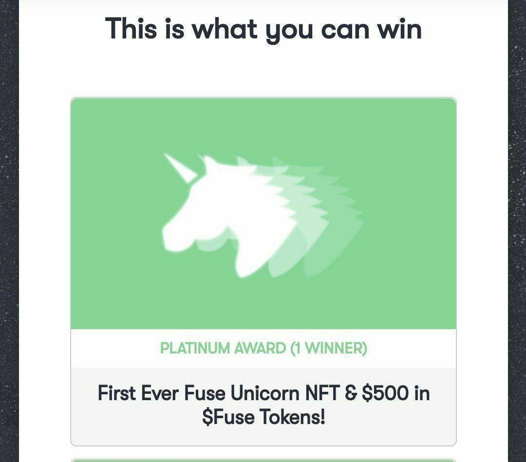 mszmidt1210's tweet photo. 🚀#FUSECASH EVENT
💰 #Free up to Fuse Unicorn #NFT + 500$ in Fuse Tokens
https://t.co/uZUWTDkJG6
✅ Enter Email
✅ Confirm Email
1. Retweet + Like
#CTBot Adrop Ram 2 TRX 80
#btc #eth #bnb #bsc #bonus #DeFi #nftart #NFTGiveaway #NFTCommunity #NFTartists #NFTs #NFTcollectibles https://t.co/I1XIL7eo0I