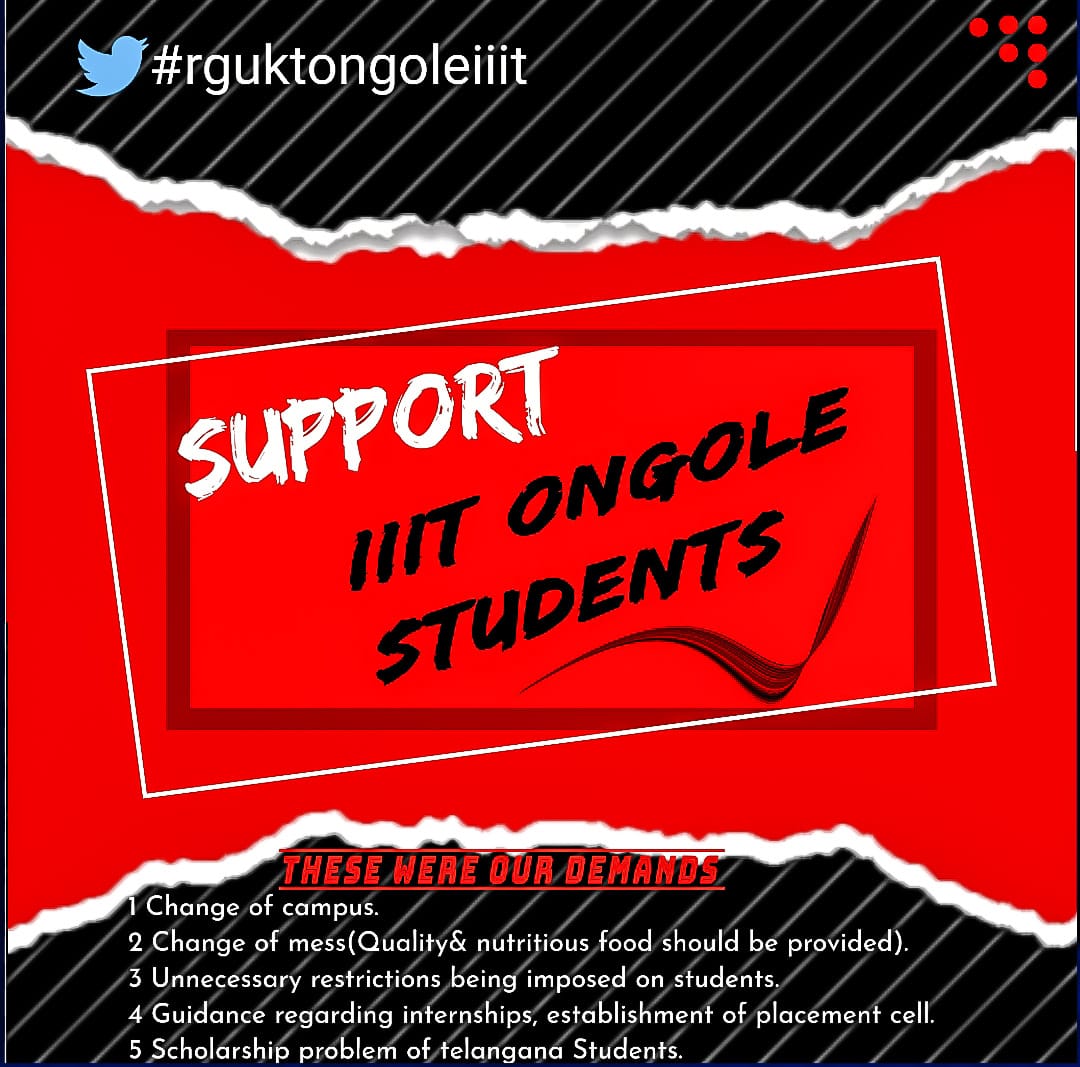 asrithasaik's tweet photo. #rguktongoleiiit 
#NoCompromise https://t.co/1BnrZHQUdh