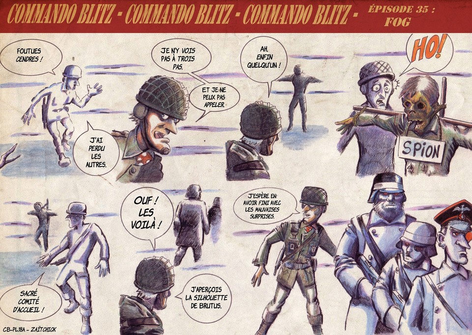 BlaguesDessins's tweet photo. Commando Blitz, épisode 35
Blagues & Dessins présente « Commando Blitz », bande dessinée de Zaïtchick
Retrouvez Commando Blitz régulièrement sur : https://t.co/qXM1g8iTFB
#CommandoBlitz #Zaitchick #BD #BandeDessinée #Pulp #SecondeGuerreMondiale #Parodie #ScienceFiction https://t.co/WhanS2mk2G