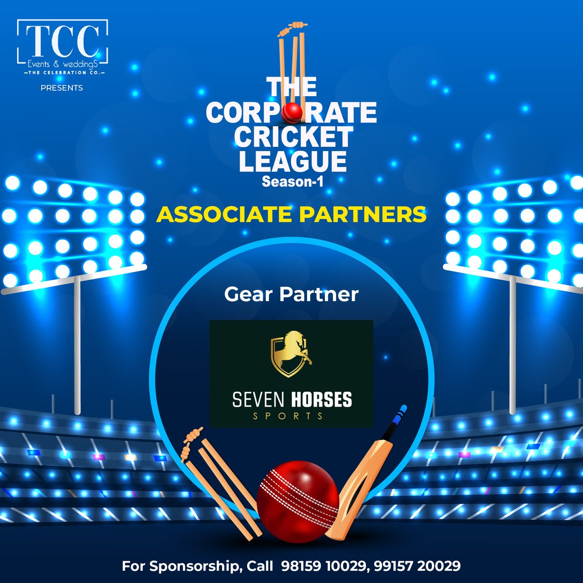 CelebrationChd's tweet photo. We love to thanks our associate partners to join us for Corporate Cricket League Season 1.

Our Sponsors - 

1. Delta Cricket
2. Uncle Jack's India
3. The Financial World
4. The Seven Horses Sports

#Cricket #Sponsor #Tccl #Chandigarh #Corporatecricket https://t.co/UmLeFSkjLW