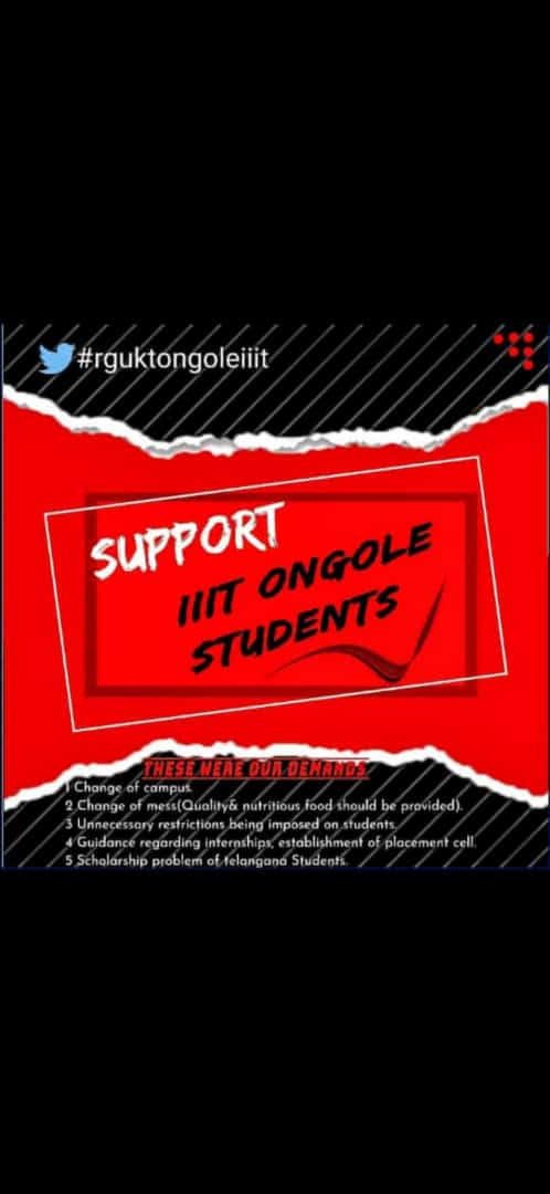 SeelamSaiVenka1's tweet photo. #iiitongole
#nocompromise
@ysjagan
@AudimulapSuresh 
@TV9Telugu @tv5newsnow @abntelugutv @NtvTeluguLive @sakshinews @99TVTelugu 
@AndhraPradeshCM @BJP4Andhra @JanaSenaParty @AndhraPradeshCM 
@PawanKalyan https://t.co/ee3TOEGT7z