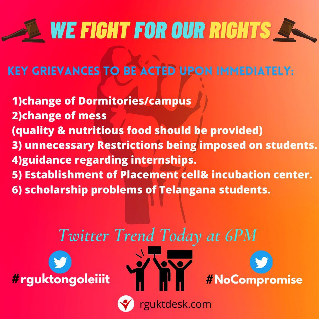 Shine47406558's tweet photo. #rguktongoleiiit
#nocompromise
@tv9 @ysjagan @ntv @adimulapsuresh @ncbn
 @sinusoid @newsonline https://t.co/WlV7BgTUIy