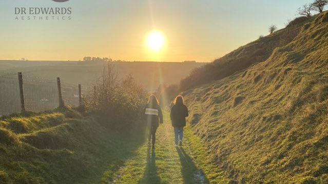 Walking and talking. That Friday Feeling, another beautiful day in #Wiltshire getting ready.